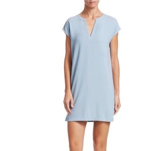 Theory Saturnina Split Neck Shift Dress